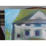 Средна картина масло на платно Испания - 3798